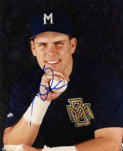 FOTO 8X10 FIRMADA POR JEFF CIRILLO MILWAUKEE BREWERS CON CERTIFICADO DE AUTENTICIDAD Foto 1 de 1