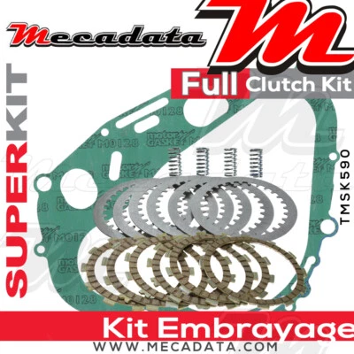 MECADATA Kit embrayage (disques garnis/lisses/ressorts/joint) Suzuki DR 600 S 1987
