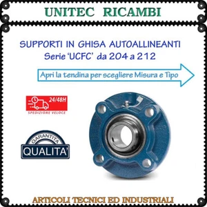 Supporto in ghisa autoallineante serie UCFC 204 205 206 207 208 209 210 211 212 - Foto 1 di 11