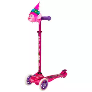 Crazy Skates TROLLS Poppy Height Adjustable 3 Wheel Beginner Scooters for Kids - Picture 1 of 6