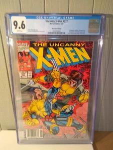 UNCANNY X-MEN 277 CGC 9.6 WHITE PAGES NEWSSTAND JIM LEE ART WOLVERINE GAMBIT - Picture 1 of 2