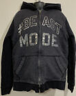 Children?S Place Hoodie Boys 10-12 L Black #Beast Mode Zip Hood Thick Lining