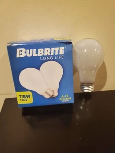 Bulbrite 75A19IF 130 volt frosted 2 Pack/ # 100075 - Picture 1 of 5