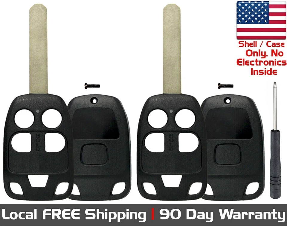 2x New Replacement Key Fob SHELL / CASE for Select 2011 2012 2013 Honda Odyssey - Image 1 of 4