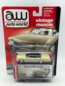 Auto World Vintage Muscle 1970 Chevrolet Impala, Cream, 1:64, NIB - Picture 1 of 13