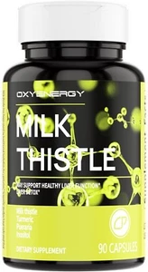 OxyEnergy Silymarin Milk Thistle 300mg Extract with Vitamin C, Inositol &... - Picture 1 of 6