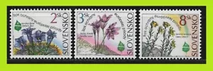 Slovakia 1995 European Nature Conservation Year - Flowers - Complet Series - MNH - Picture 1 of 2