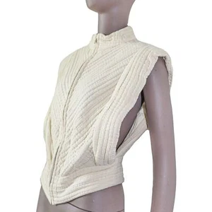 Isabel Marant Sommer weiß Weste Baumwolle Stepp Top Cottagecore Vest Gr. Small - Bild 1 von 5