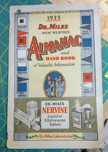 1935 Dr. Almanaque y manual Miles - publicidad - Alka Seltzer - Imagen 1 de 5