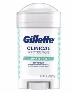 Gillette Clinical Soft Solid Antiperspirant Deodorant, Ultimate Fresh. 2.6 oz - Picture 1 of 1