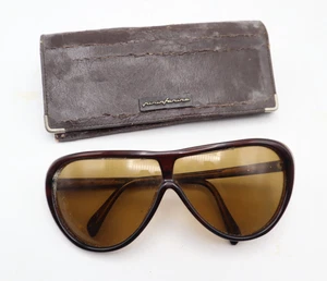 Vintage Persol Ratti PininFarina Occhiali Da Sole Edizione speciale Marrone con - Foto 1 di 9