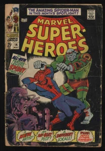 Marvel Super-Heroes #14 Fair 1.0 OW Pgs Spider-Man Marvel - Imagen 1 de 2