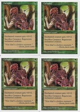MTG: CARAPACE 5th Edition COMMON; played, Excellent condition x4