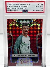 2018 Panini Prizm World Cup #154 Chrisano Ronaldo Red Mosaic Prizm PSA 10 GMMT!