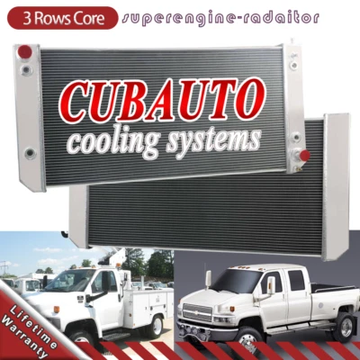 Radiator 3-Row For 2003-2007 Chevy GMC C4500 C5500 C6500 6.6/8.1L Topkick/Kodiak - Image 1 of 4