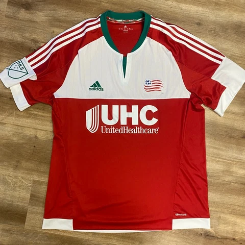 NEW ENGLAND REVOLUTION 2014 AUTOGRAPHED ADIDAS THIRD MLS SOCCER JERSEY ADULT XL Cover