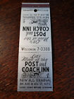 Vintage Matchcover: Post and Coach Inn, New Bus Terminal, New York, NY