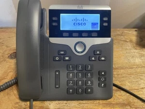 Teléfono empresarial Cisco 7841 K9 4 líneas IP con soporte - Imagen 1 de 2