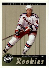 2001-02 Upper Deck Vintage #288 Mikael Samuelsson RC - NM-MT