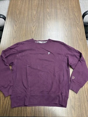 Suéter ROSA Victoria Secret Para Mujer Grande Rojo Granate Sudadera Cuello Redondo LOGO Foto 1 de 4