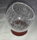 Craquelee Glas Vase 10 cm, Ice Glas Crinkle, Kugelvase, Tisch Kugel