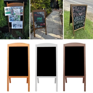 Sturdy Floor Standing A-Board Frame Pavement Sign Shop Home Chalkboard Display - Picture 1 of 42