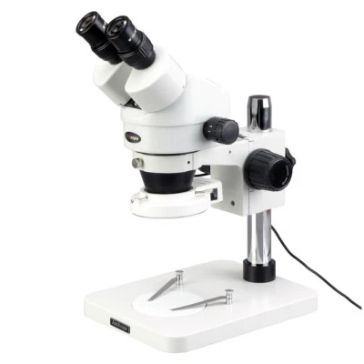 AmScope 7X-45X Zoom Power Inspection Dissecting Stereo Microscope + 144-LED Ligh