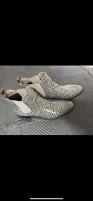 Array Mujer Regan Gris Imitación Cuero Botas Zapatos 7W Foto 1 de 2