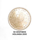 50/C De Ntimos De Euro Pays-Bas Hollande Nederlander 2000 Excellent Etat