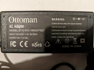 Ottoman ST-C-070-16000375CT Netzteil 100-240V 16V 3,75A - Bild 1 von 3