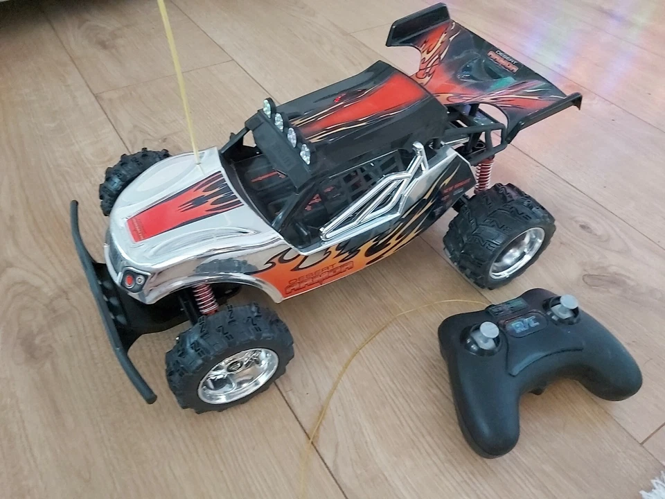 New bright 1:14 R/C Chrome Lightning Buggy 27MHz - Desert Armor - Image 1 of 4