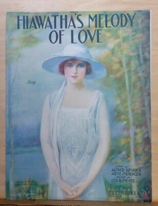 Hiawatha's Melody of Love - 1920 sheet music - Grace Nelson cover illustration - Picture 1 of 1