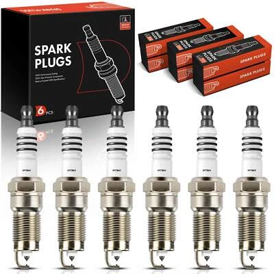 6 个铱和铂金火花塞适用于福特 F-150 野马马自达 B4000 路虎 — 第 1/4 张图片