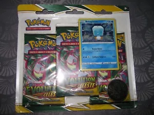 POKEMON NEUF TRIPACK EVOLUTION CELESTE FRANCAIS TRIPLE RAYQUAZA PACK ERROR EB7 - Picture 1 of 4