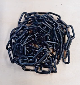 2,5 Meter schwarze geschweißte Stahlkette - 4 mm x 26 mm - Bild 1 von 2