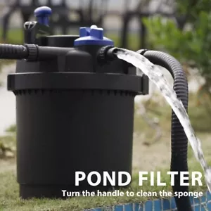 Filtro biológico de presión de estanque con bombilla UV de 13 W esterilizador luz estanque de peces koi 1600 GPH - Imagen 1 de 12