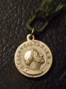 Holy Year 1974 1975 Reconciliation Religious Charm Pendant Silver Metal Vintage - Picture 1 of 4