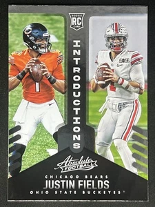 JUSTIN FIELDS 2021 Panini Absolute Introductions Insert Rookie RC #INT-8 | Bears - Picture 1 of 2