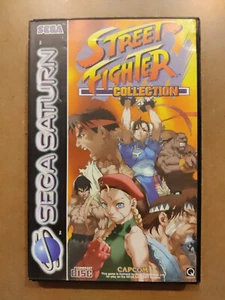 Street Fighter Collection Sega Saturn SS completo di scatola e manuale CAPCOM - Foto 1 di 6