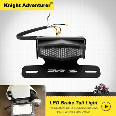 Señal de giro recortadora trasera marco matrícula para Suzuki DRZ400S DRZ400SM  Foto 1 de 4