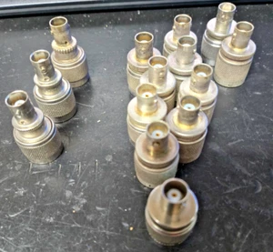 1Pc Adapter N Plug Male To BNC Female Jack RF most silver plated MIL surplus - Picture 1 of 7