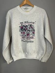 Vintage Lee No Whining School Cafeteria Sz L Sweatshirt Graphic Runs Small *Meas - Picture 1 of 9