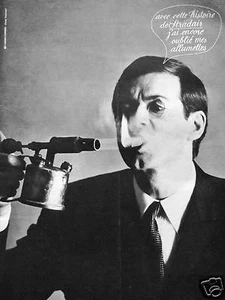 WERBUNG 1965 TABAK STRAßE mit dieser geschichte ich habe meine streichhölzer vergessen - Bild 1 von 1