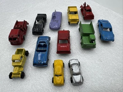 批量 10 件 TOOTSIETOY 中号金属汽车和 2 件 巴克莱微型汽车 Pumper Shuttle 兔子 — 第 1/4 张图片