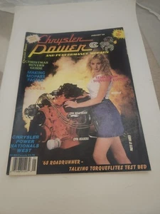 JANUARY 1989 CHRYSLER POWER car magazine 1968 Roadrunner S/FX Dodges - Picture 1 of 2
