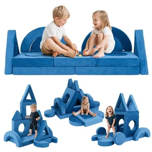 Sofá modular para niños sofá para niños pequeños sofá sala de juegos regalo de Navidad 16 piezas - Imagen 1 de 47