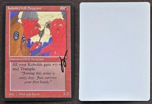 Signed MTG Magic Artist Proof _ Legends _ KOBOLD DRILL SERGEANT _ Julie Baroh! - Picture 1 of 3