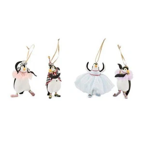 Patience Brewster Penguins En Pointe Mini Ornaments, Set of 4 *NEW* - Picture 1 of 1