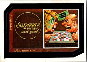 Álbum pegatinas Topps Wacky Packages 1982 #41 juego de palabras Squabble - envío gratuito - Imagen 1 de 2