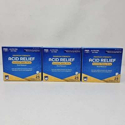Lot of 3 ~ Rite Aid Max Strength Acid Relief Famotidine Tabs, 20 mg Exp. 10/2026 - Image 1 of 3